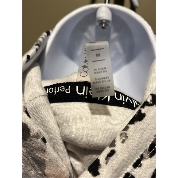 Calvin Klein Performance Women's Gray Cowl Neck LS Camo Sweatshirt Size M NWT - Picture 8 of 9